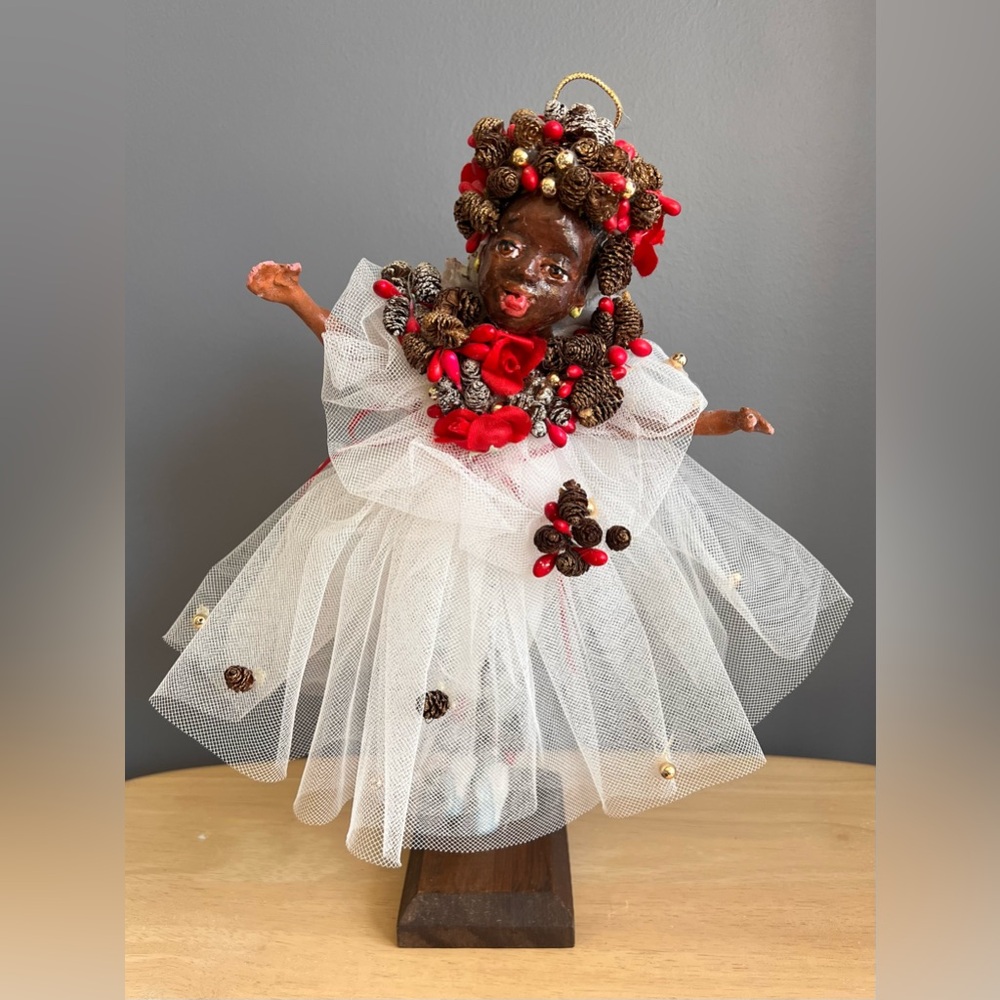 Mississippi River Mud Sculpture Doll by Folk Artist Lorraine Gendron